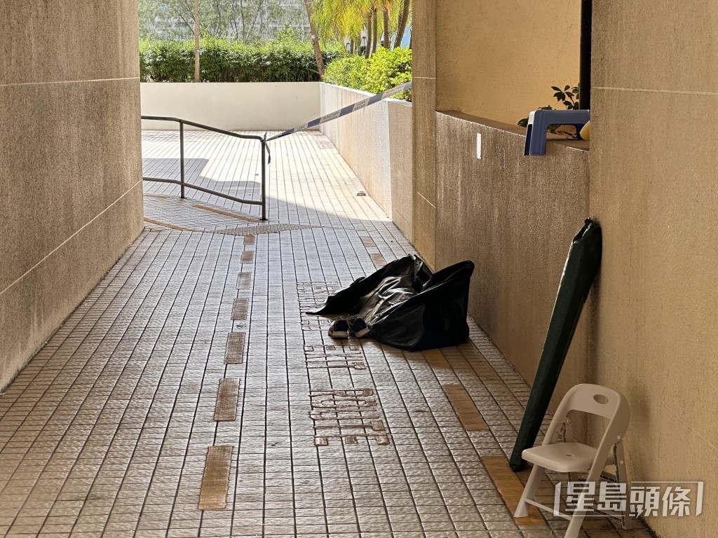 男事主墮樓當場不治。梁國峰攝 男事主墮樓當場不治。梁國峰攝