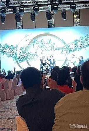莊少榮婚禮場內氣氛高漲。