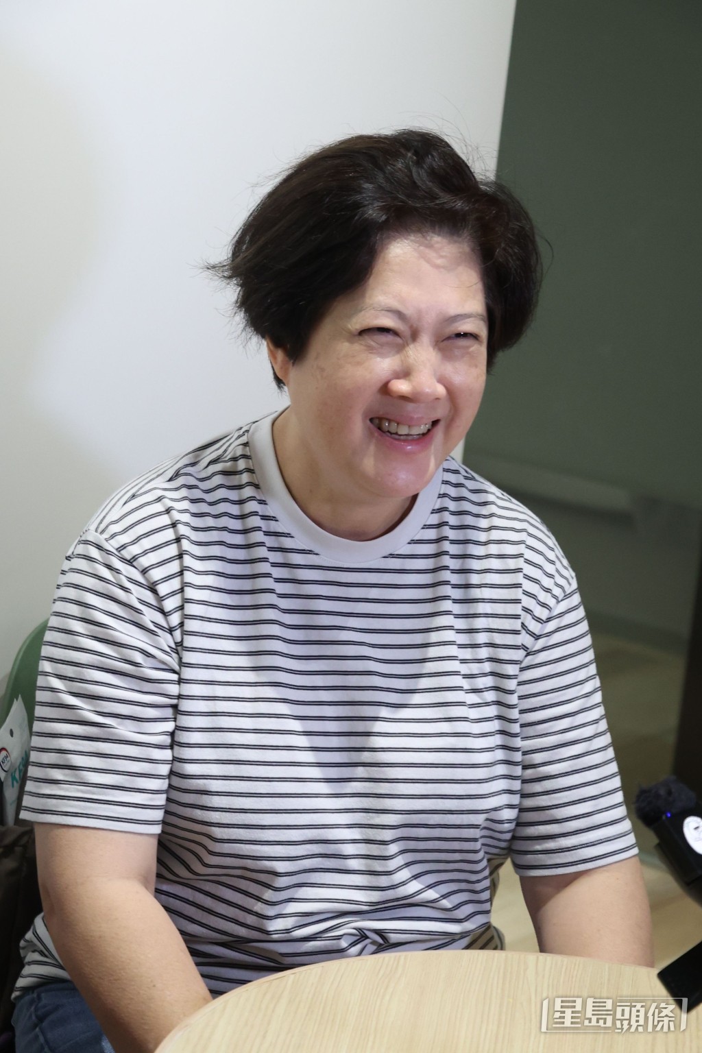 陳麗麗保持心情開朗。 陳麗麗保持心情開朗。