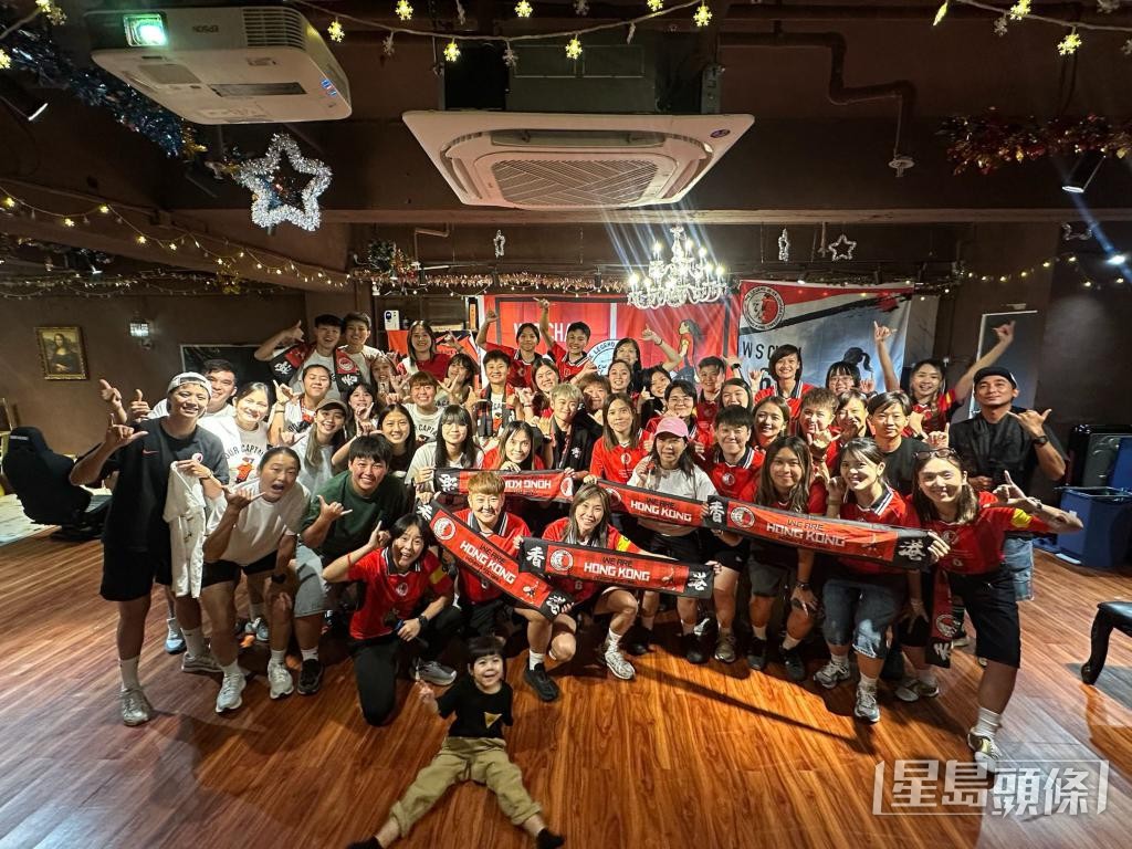 告別賽後，一眾隊友及女足界人士為陳詠詩舉辦盛大派對。 受訪者提供