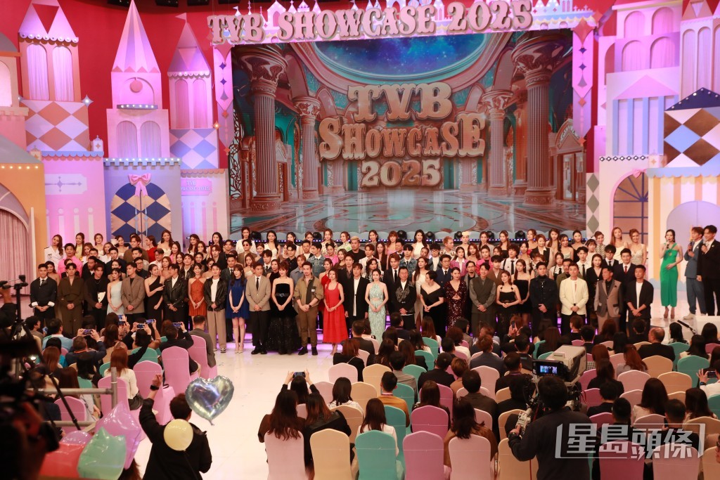 張景淳與羅天宇前日（1日）出席《TVB同行創新節目巡禮2025》。
