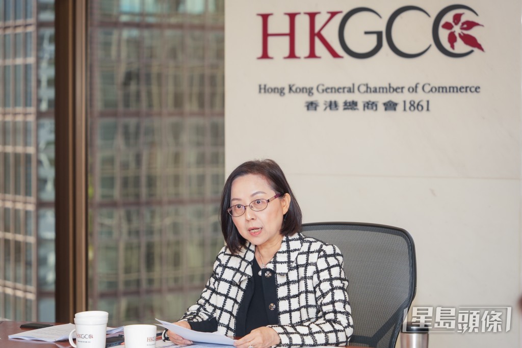 香港總商會主席陳瑞娟。資料圖片 香港總商會主席陳瑞娟。資料圖片