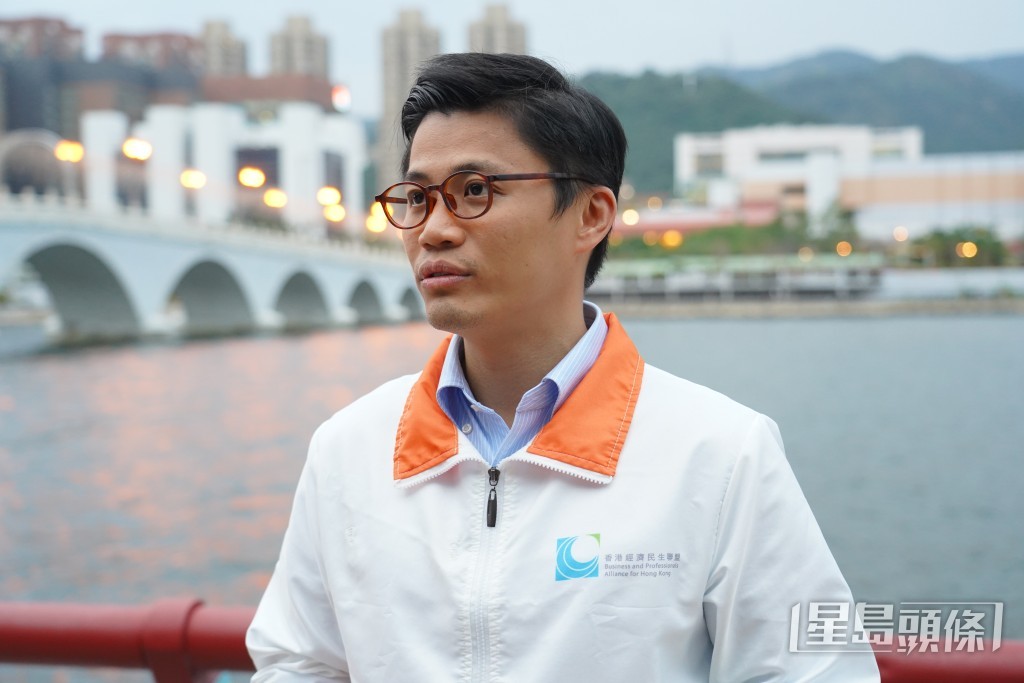 經民聯鄧肇峰。葉偉豪攝