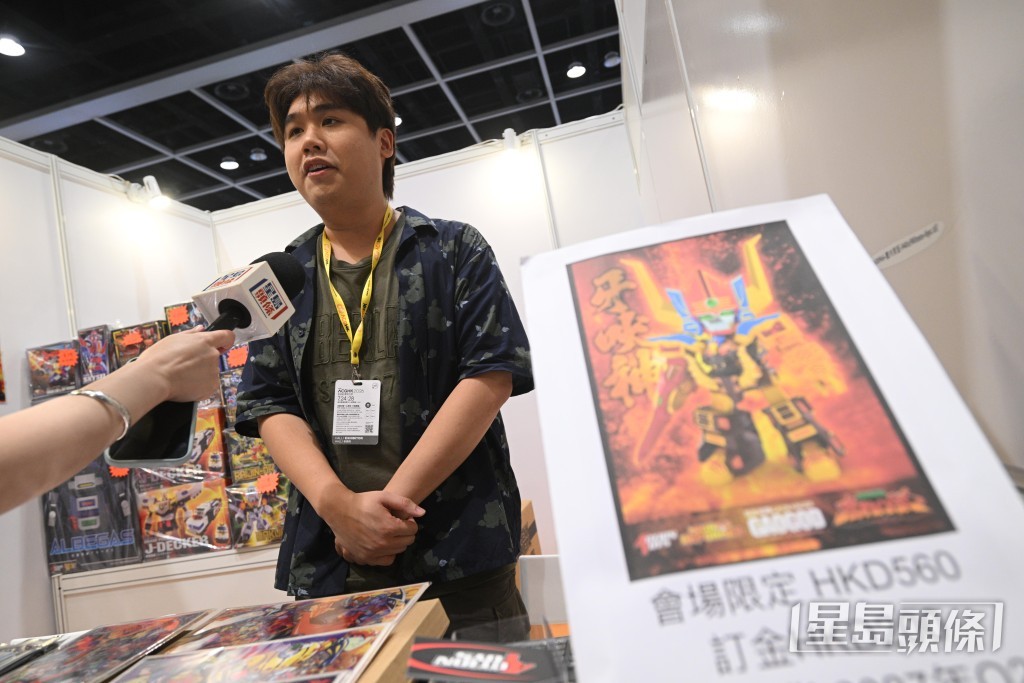 展商Action Toys負責人陳先生。 展商Action Toys負責人陳先生。