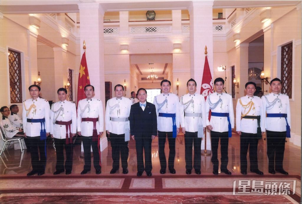 2007至2012年間，王泰鴻獲委任為特首名譽副官。 受訪者提供