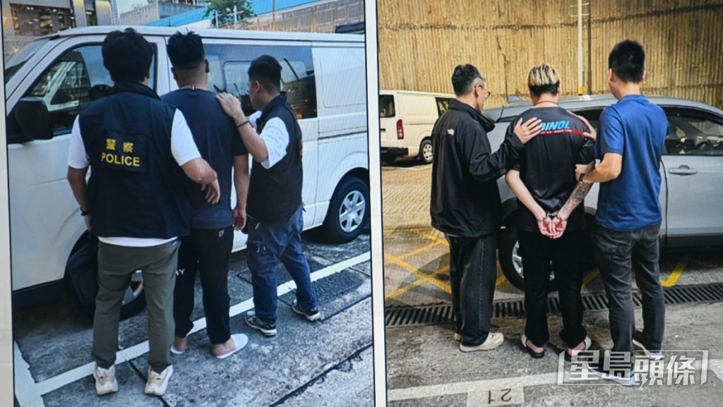 被捕的其中兩名男子。 被捕的其中兩名男子。