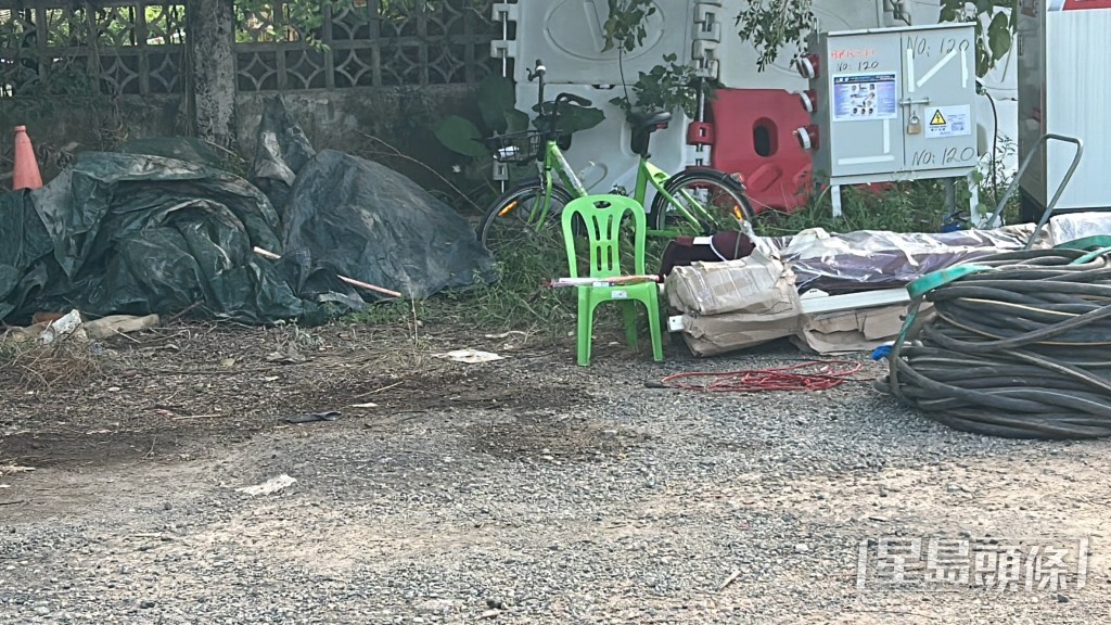 死者暈倒的地方。林思明攝