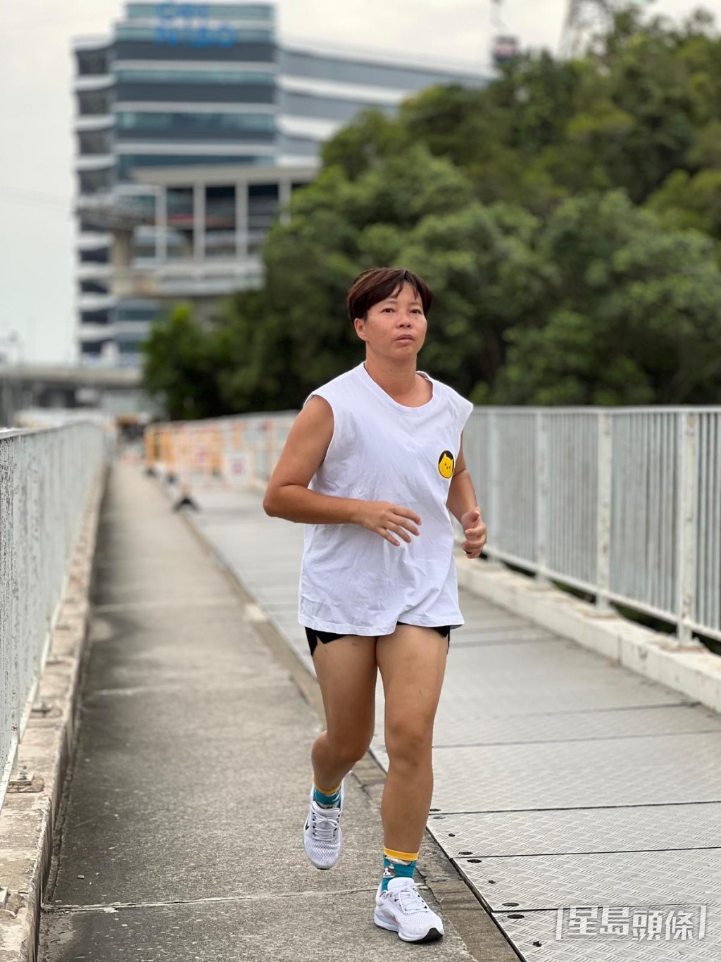 張敏芳幸得到朋友扶持,靠運動「重生」。 張敏芳幸得到朋友扶持,靠運動「重生」。
