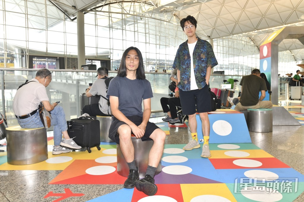 香港藝術中心合作的裝置藝術「起『乘』轉合」。 香港藝術中心合作的裝置藝術「起『乘』轉合」。