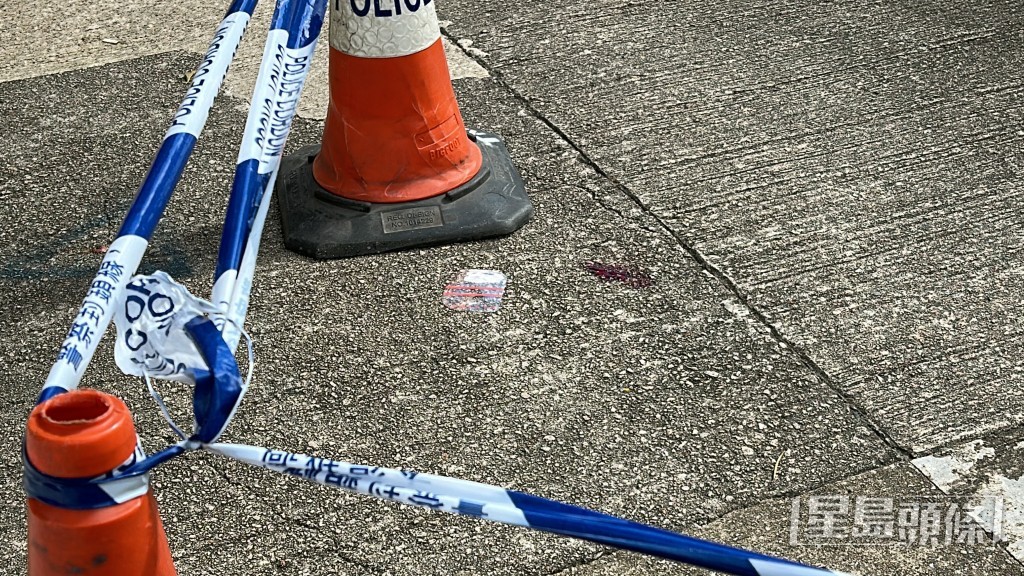 現場遺下血迹。 現場遺下血迹。