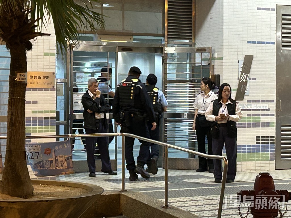 現場為石硤尾邨美如樓。 現場為石硤尾邨美如樓。