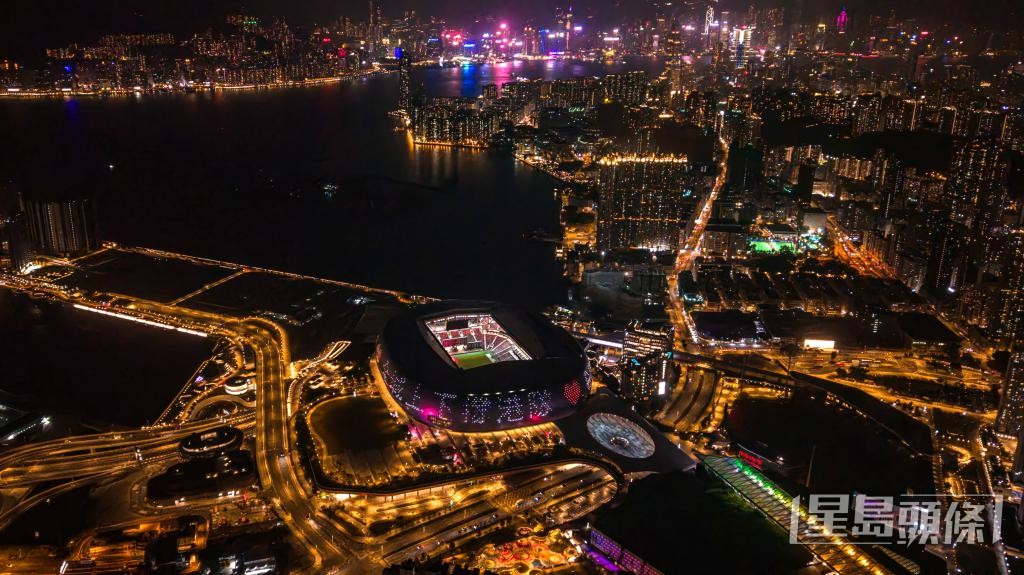 启德体育园推出以亚运为主题的大型灯光展。启德体育园提供 启德体育园推出以亚运为主题的大型灯光展。启德体育园提供