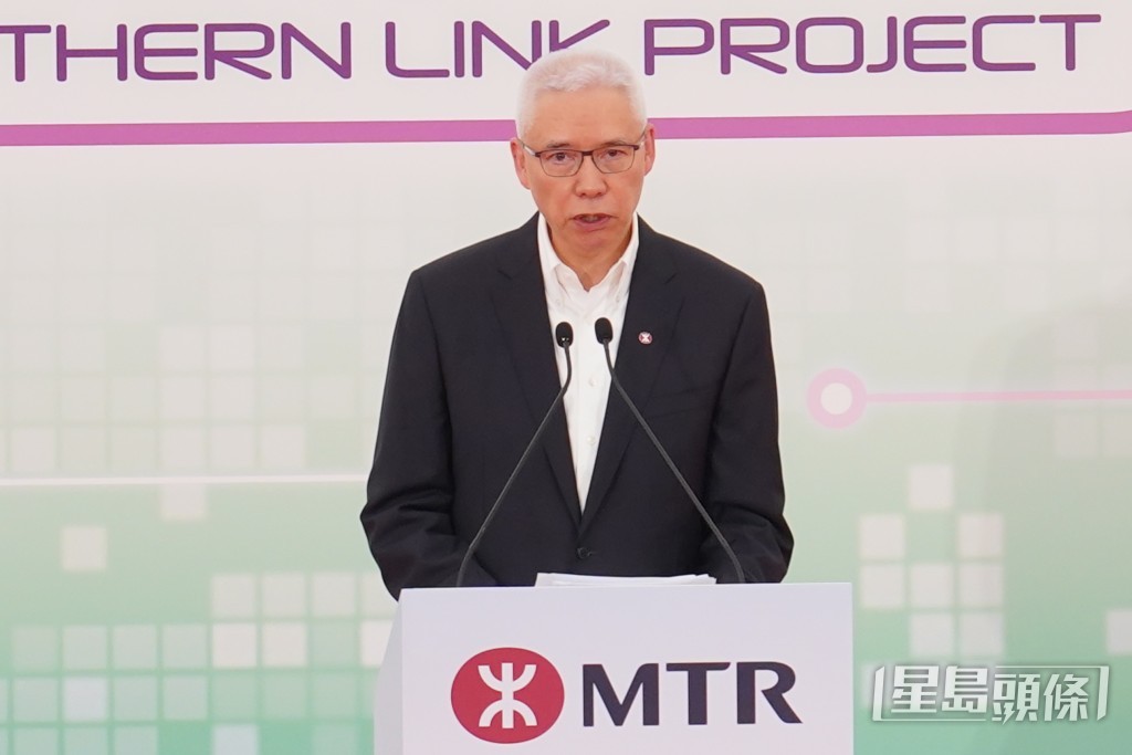 歐陽伯權表示，在北環綫（第一部份）項目協議下，港鐵正推進部分主綫工程。
