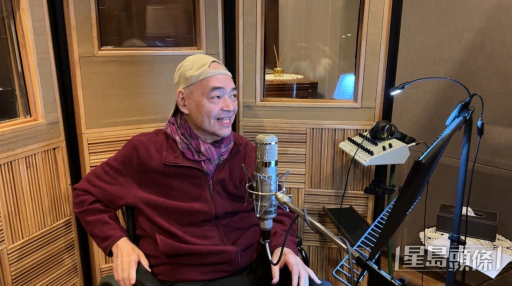 張偉文開心再走入錄音室。 張偉文開心再走入錄音室。
