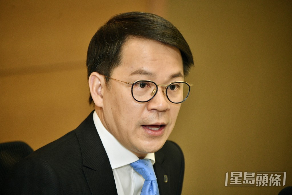 民建联新任主席陈克勤。（卢江球摄）