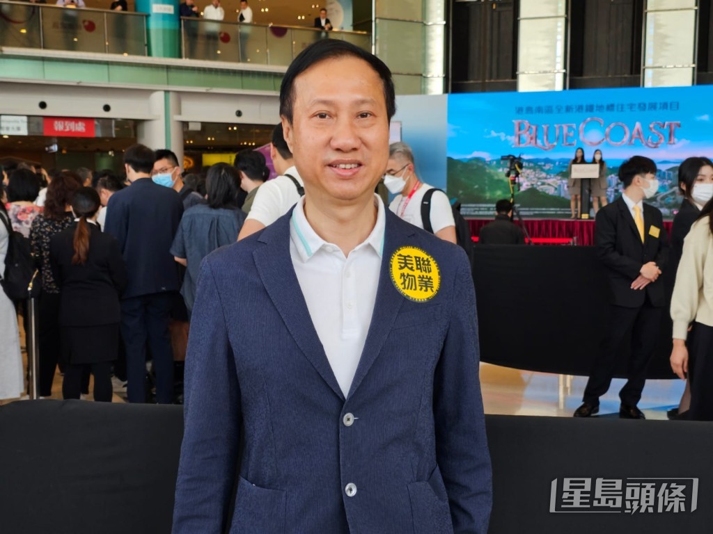 美聯住宅部行政總裁布少明料今日次輪推售將承接旺勢。 美聯住宅部行政總裁布少明料今日次輪推售將承接旺勢。