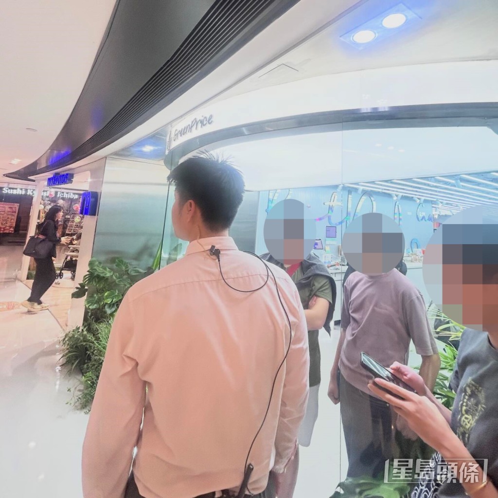 涉案男子企圖逃走，被熱心市民及店員截停。Threads圖片