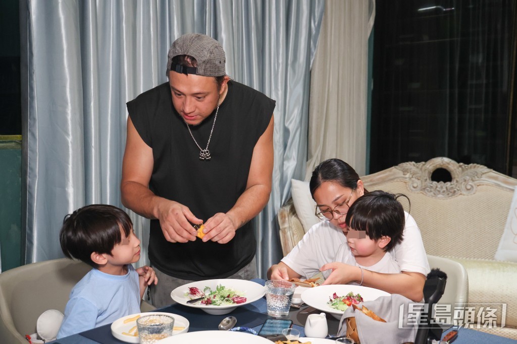 Steven一家甚少出外食飯。