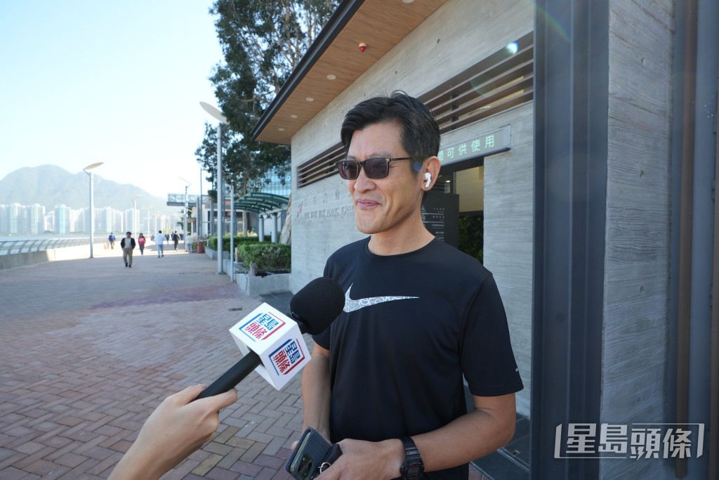 市民黃先生經常在附近跑步，指此處空間比較寬敞，有很好的通風系統。劉駿軒攝