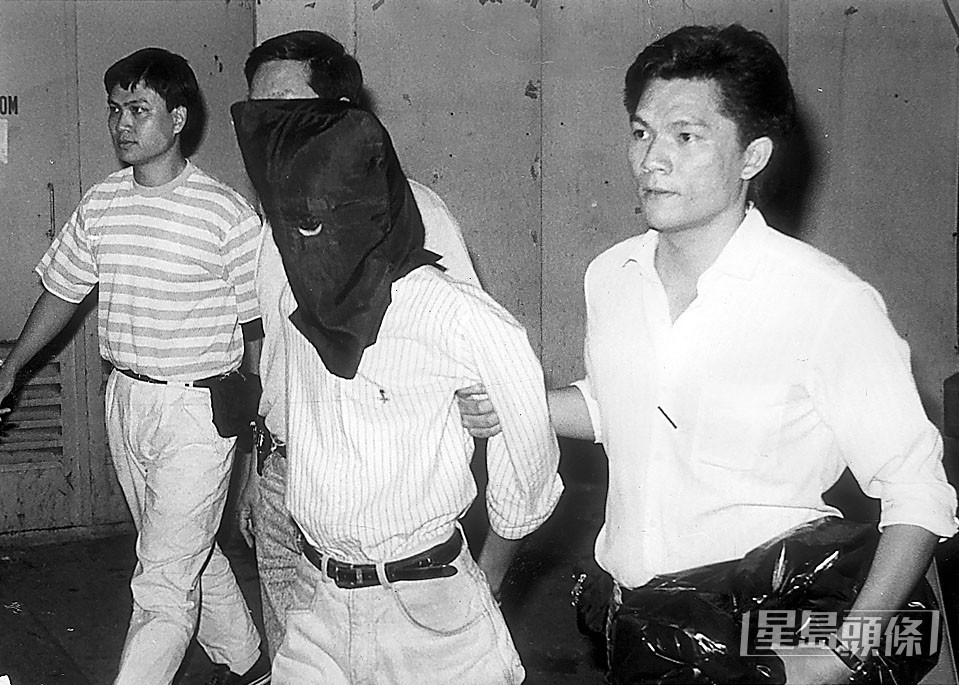 當年其中一名被捕男子。資料圖片
