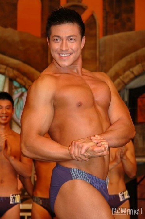 「大隻佬Rocky」鄭健樂身材一流。