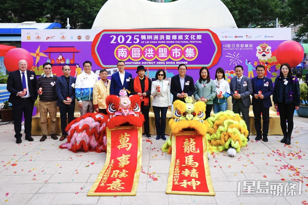 「南區洪聖市集」今日正式開鑼。汪旭峰攝