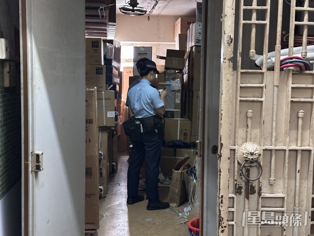 警員到場調查。