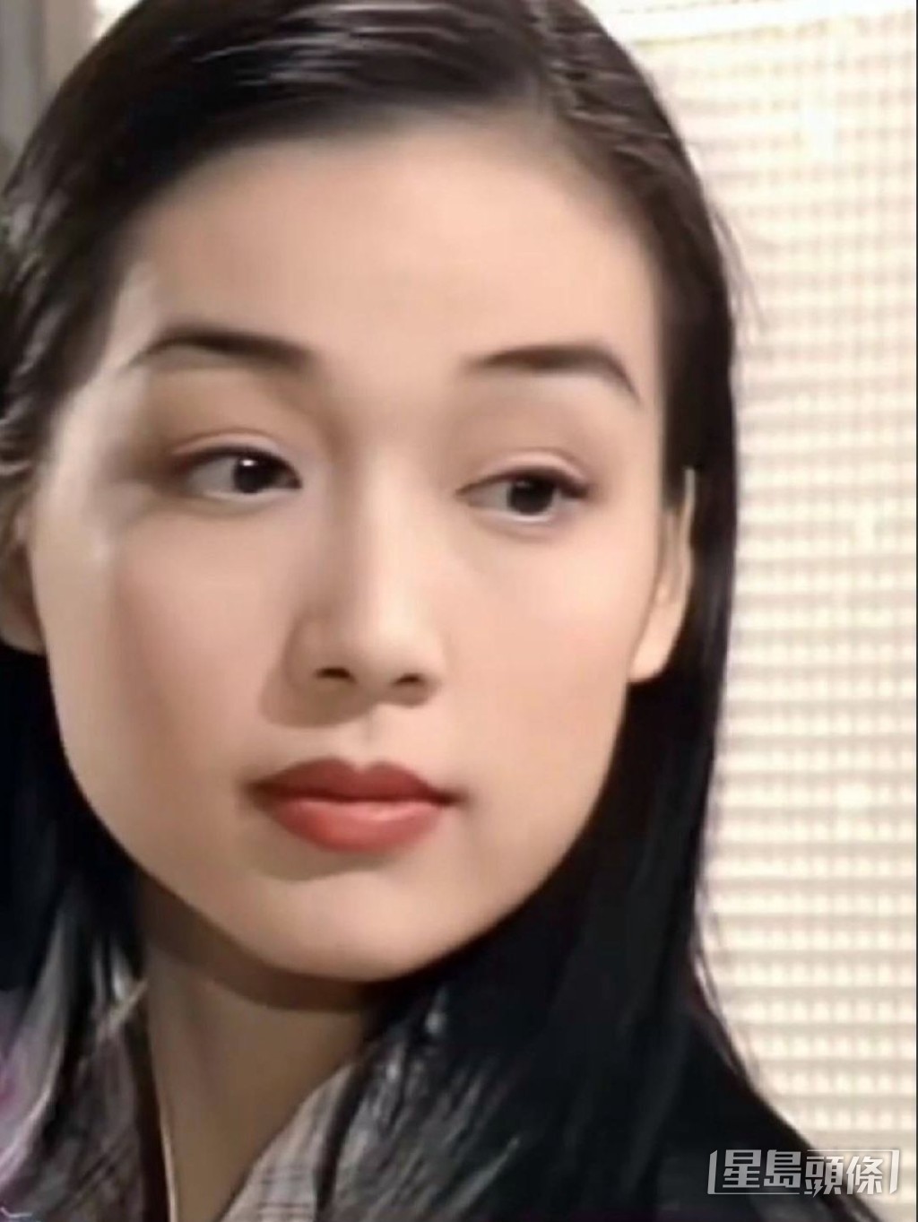 年輕時江美儀皮膚白白滑滑。