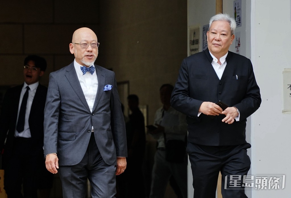 上訴方資深大律師彭耀鴻(左)及大律師馬維騉(右)。汪旭峰攝 上訴方資深大律師彭耀鴻(左)及大律師馬維騉(右)。汪旭峰攝