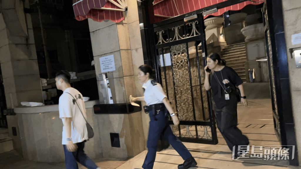 警員到場調查。蔡楚輝攝