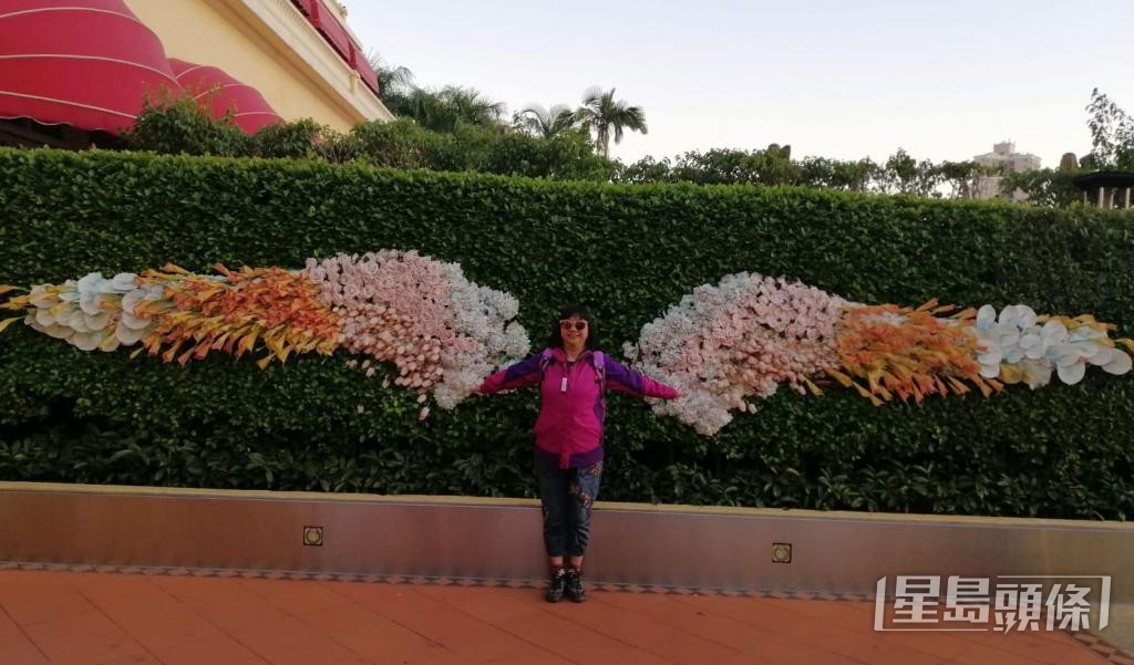 陳淑賢謝捐贈者讓她重生，如給予她一雙翅膀，迎接每一天。  受訪者提供