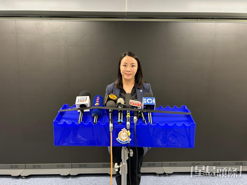 西區警區反三合會行動組高級偵緝督察梁頴嫈。 西區警區反三合會行動組高級偵緝督察梁頴嫈。