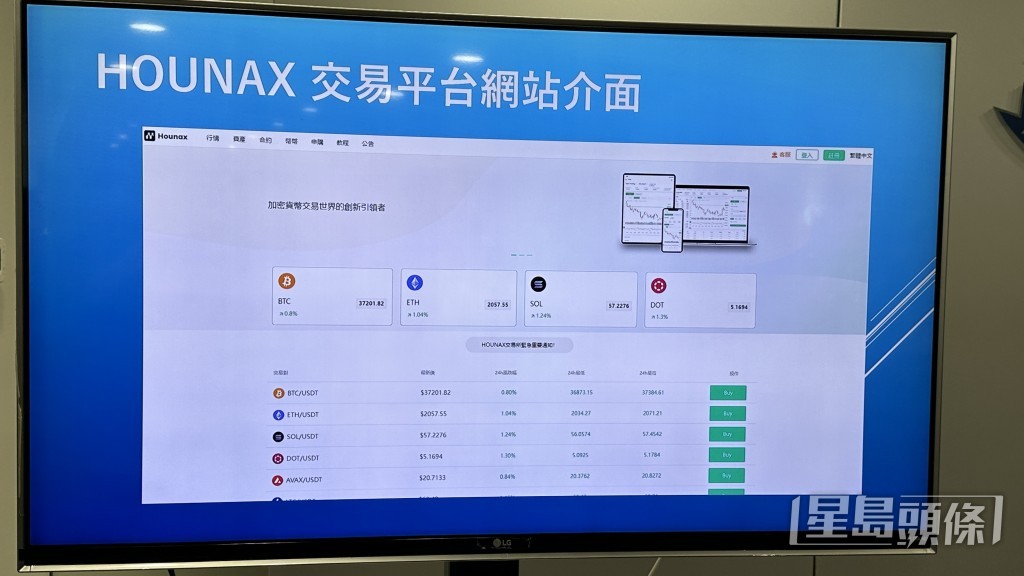 虛假交易平台介面。劉漢權攝 虛假交易平台介面。劉漢權攝
