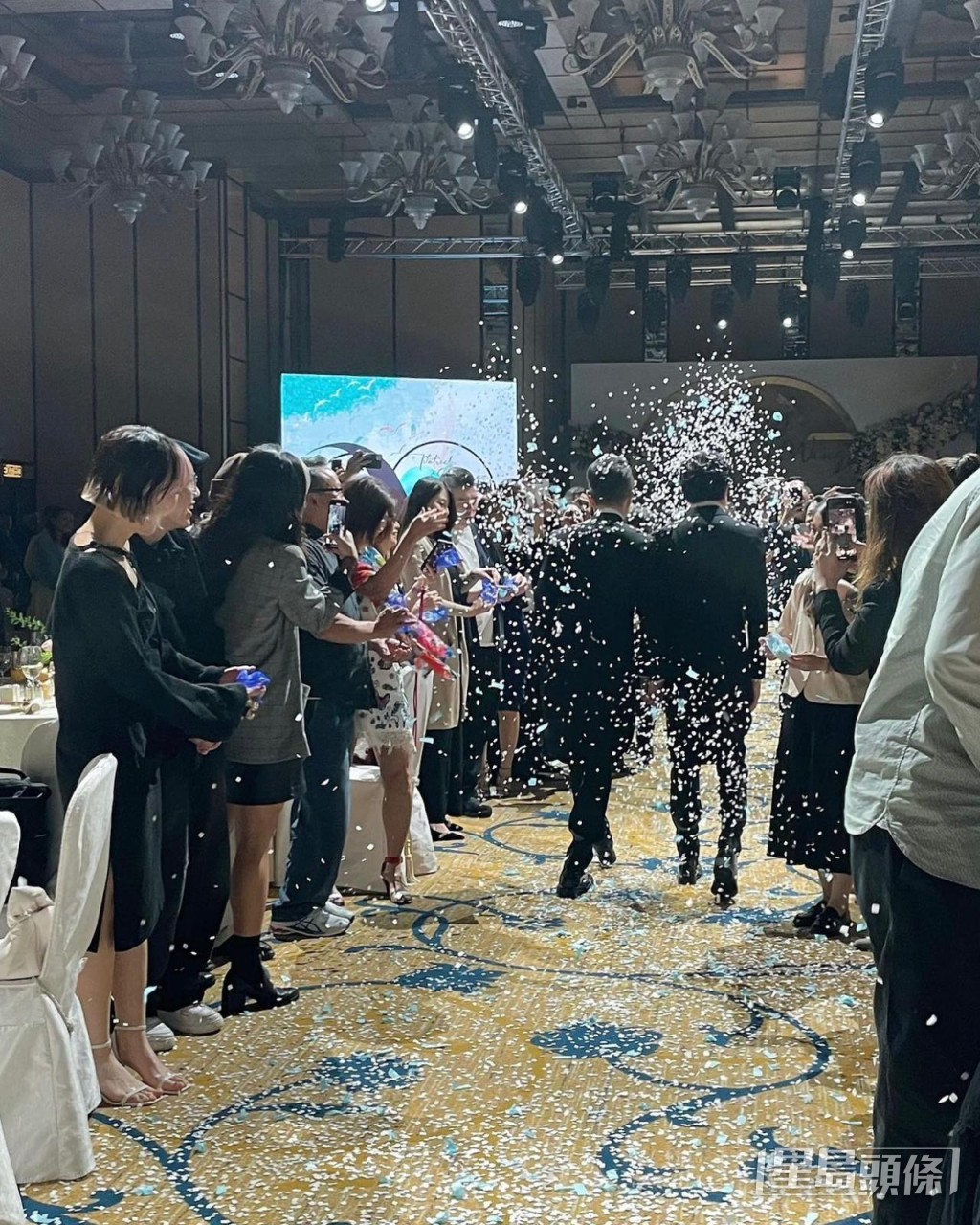 莊少榮婚禮場內氣氛高漲。