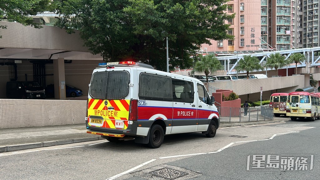 警員到場調查。林思明攝 警員到場調查。林思明攝