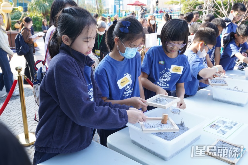 有小學生參與活動。葉偉豪攝