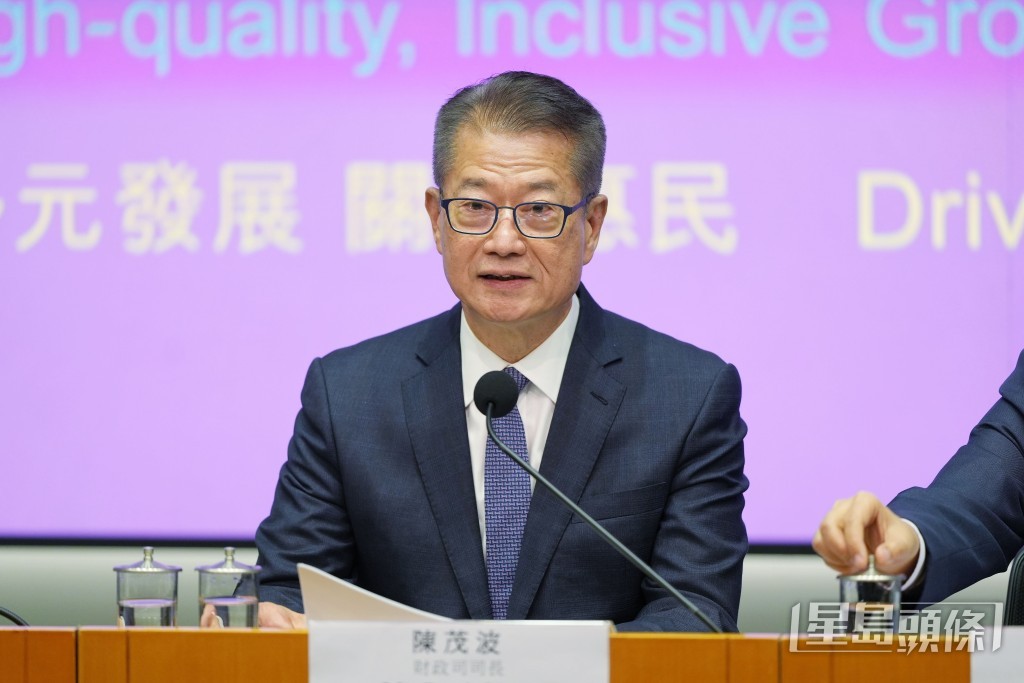 財政司長陳茂波。吳艷玲攝 財政司長陳茂波。吳艷玲攝