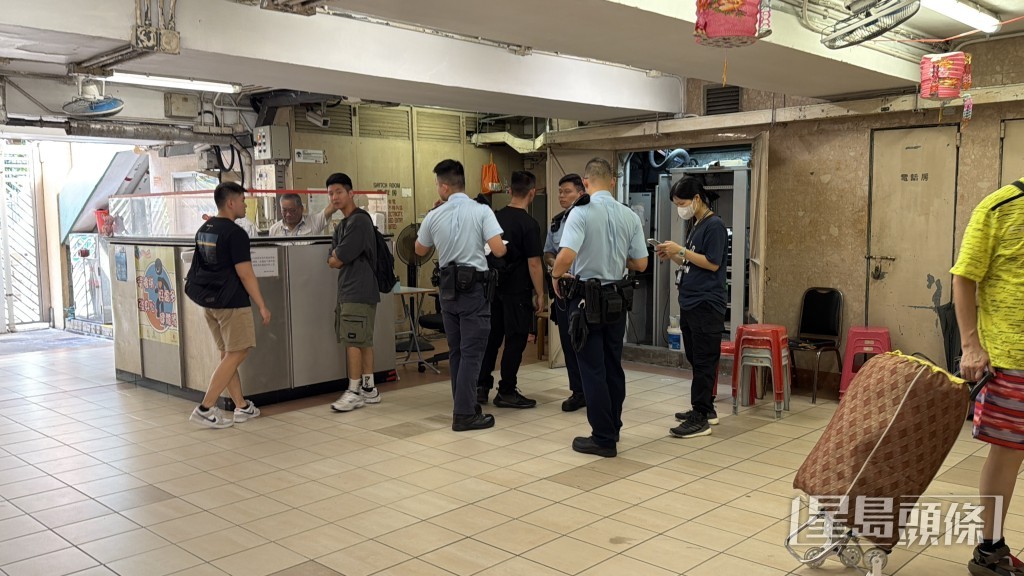 警員到場調查。梁國峰攝