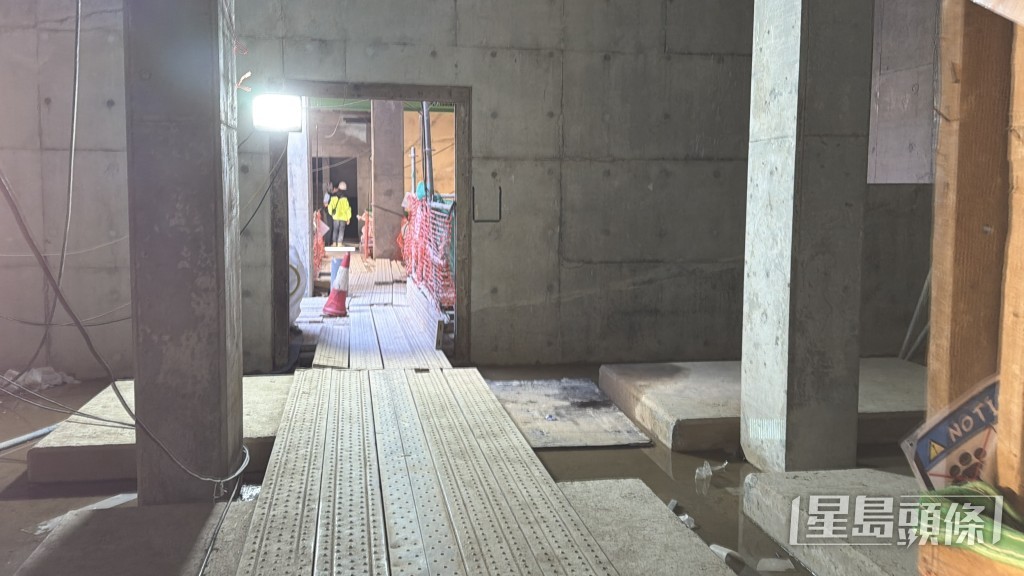 污水處理工程建築物內。梁國峰攝