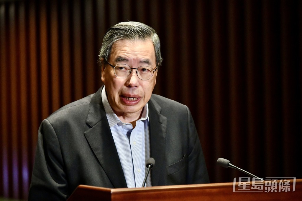 梁君彥宣布不競逐下屆立法會選舉。盧江球攝 梁君彥宣布不競逐下屆立法會選舉。盧江球攝