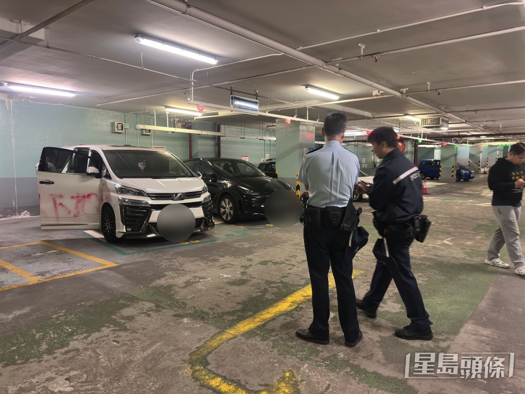警員到場調查。梁國峰攝 警員到場調查。梁國峰攝