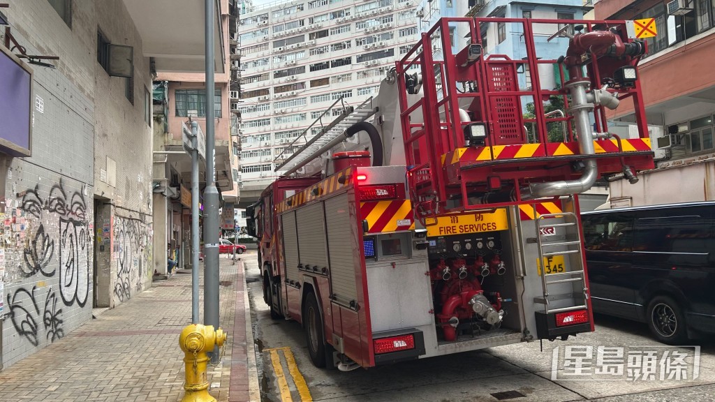 消防到場。蔡楚輝攝