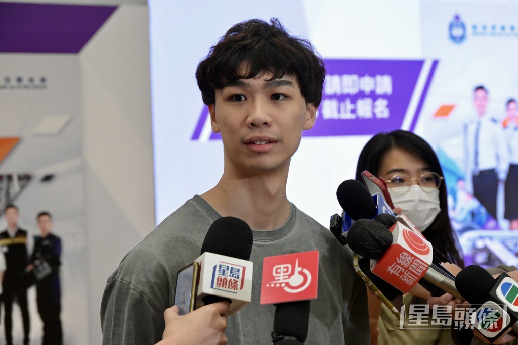 即將大學畢業的林先生。蘇正謙攝