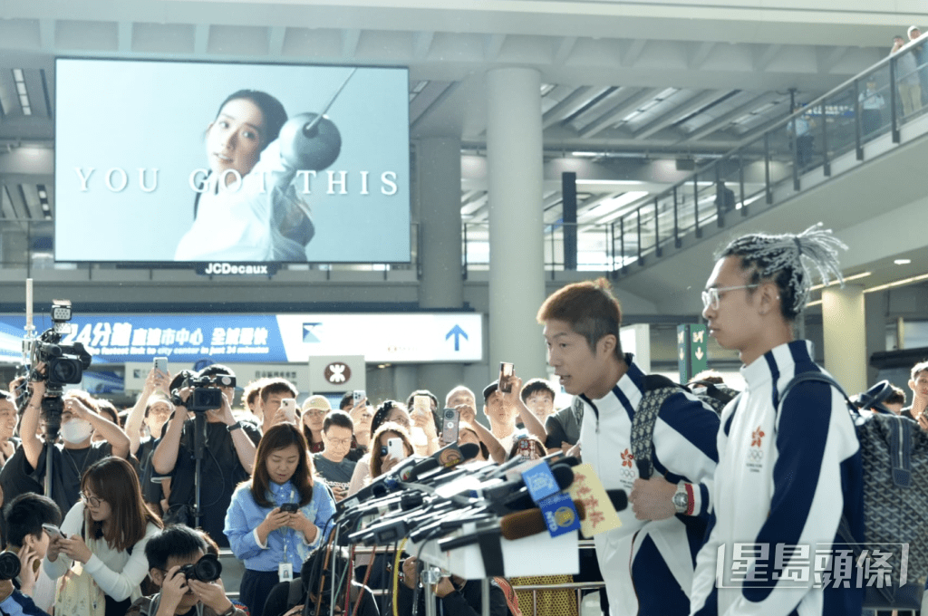 張家朗表示，所有香港運動員都爭取好成績，「有無獎牌都值得尊敬」。劉駿軒攝