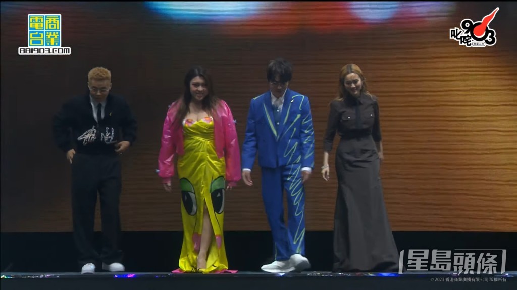 (左起)Gareth.T、Serrini、林家謙、謝安琪 (左起)Gareth.T、Serrini、林家謙、謝安琪