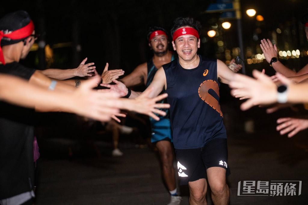 林緯遜以馬拉松比喻，當訂立目標便要全力前進。 受訪者提供