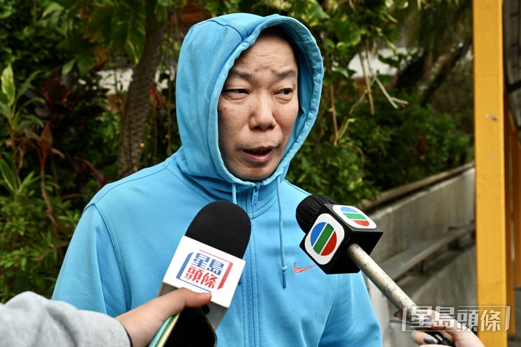 峰華邨居民的邱先生。 峰華邨居民的邱先生。