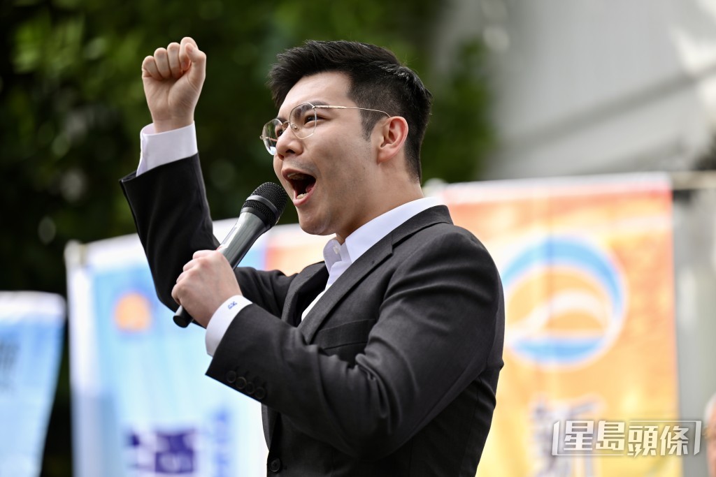 譚鎮國表示他的競選口號為「提速北都，為你增值」。