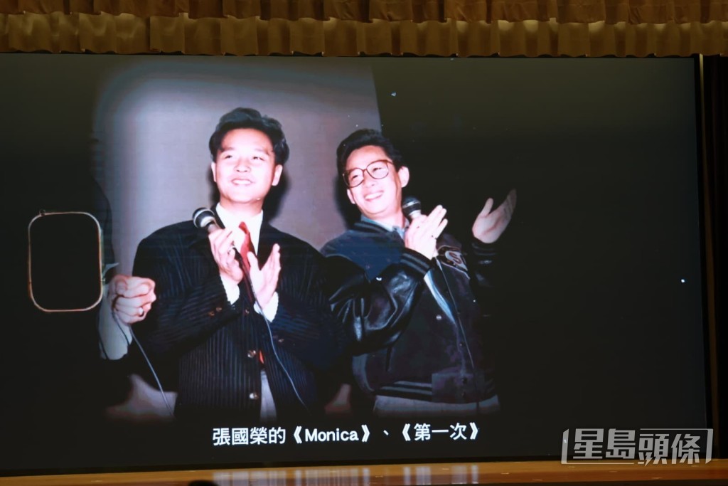 黎彼得和張國榮。 黎彼得和張國榮。