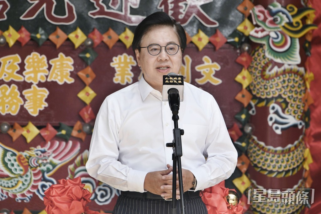 王英偉表示,電影是香港文化寶藏與名片。陳浩元攝 王英偉表示,電影是香港文化寶藏與名片。陳浩元攝